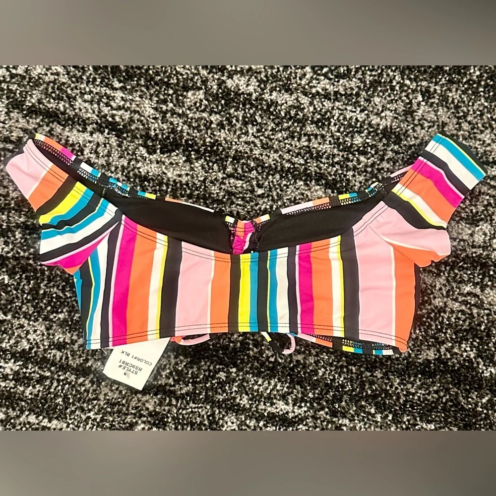 KENNETH COLE REACTION || Striped 2-Piece Colorful Bikini - SZ Small 🩷NWT🩷 - Picture 6 of 6